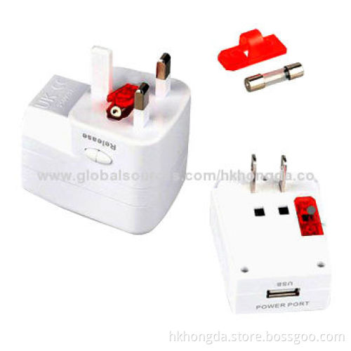 Universal travel adapter with nice appearance, easy to use, mobile phone chargers
